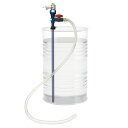 CHD-20APPV ドラム缶用 エア ケミカルドラムポンプ 薬品 溶剤用 樹脂製 ボールバルブ PVCホース2m CHD20APPV