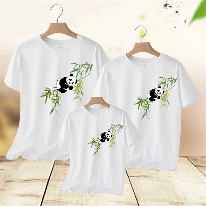 親子ペアルック 親子コーデ お揃い パンダ 夏 夏服 ペアtシャツ 親子 tシャツ ペア 半袖 Tシャツ 親子..