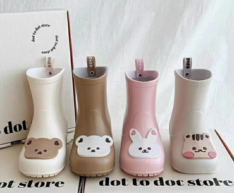 レインシューズ キッズ 長靴 レインブーツ 子供用 子供靴 アニマルパターン女の子 男の子 雨具 雨靴 シ..