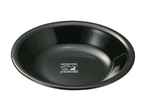 キャプテンスタッグ(CAPTAIN STAG) BBQ用 皿 ホーロー プレート 22cm ブラック CSブラックラベル UH-521 キャプテンスタッグ(CAPTAIN STAG) BBQ用 皿 ホーロー プレート 22cm ブラック CSブラックラベル UH-521