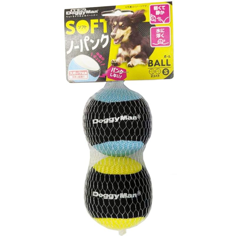 ドギーマン 犬用おもちゃ ソフトノーパンクボール S