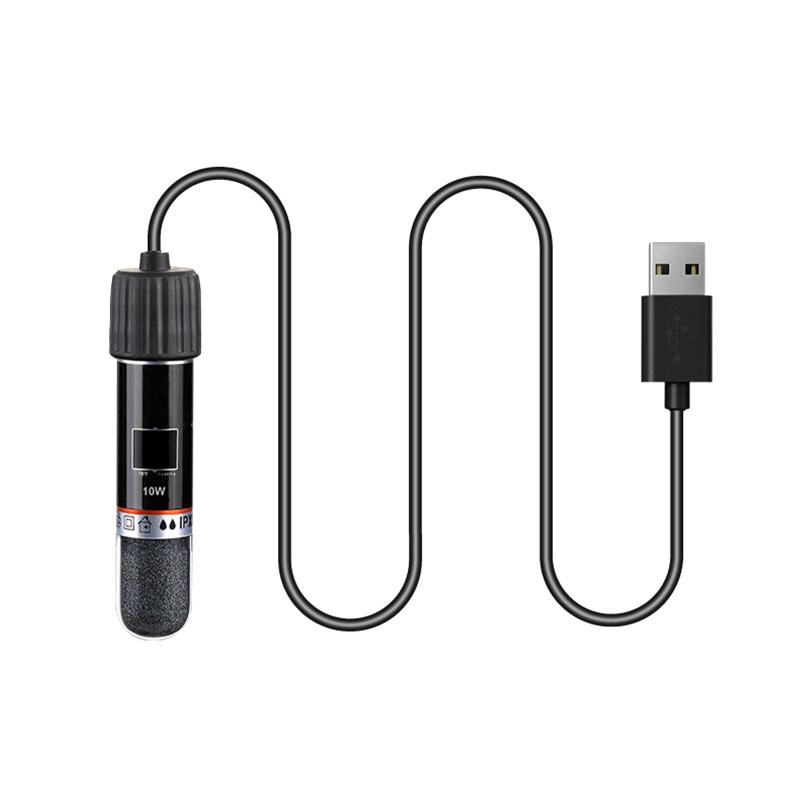 水槽用ヒーター USB接続 ミニサイズ 小水槽の自動恒温加温 コンパクトで美しい 安全 耐食性 耐高温 10W..