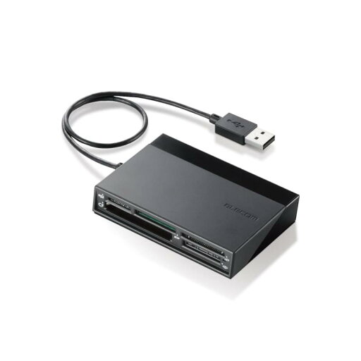エレコム カードリーダー USB2.0 2倍速転送 USB2.0ハブ3ポート付 エレコム カードリーダー USB2.0 2倍速転送 USB2.0ハブ3ポート付