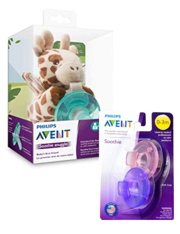 【セット品】Philips Avent おしゃぶり きりんさんのおしゃぶりホルダーセット＋フィリップス Avent So..