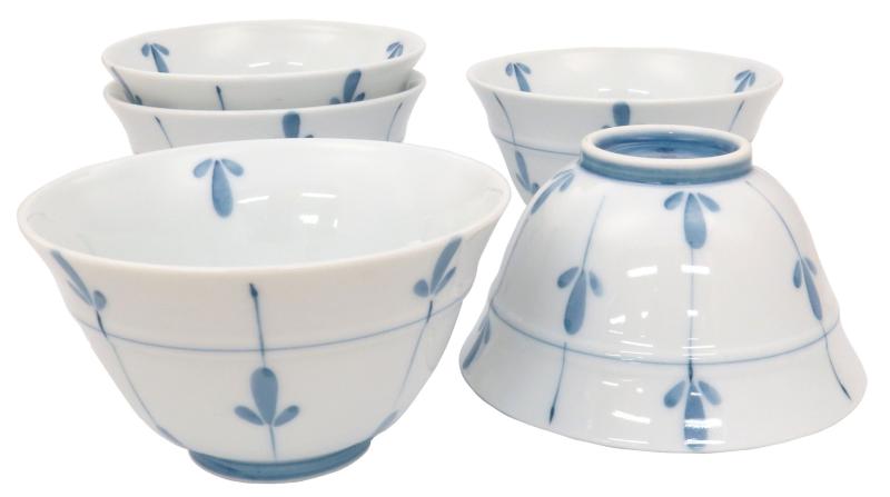 奥川陶器 波佐見焼 重山窯 反煎茶 5個セット