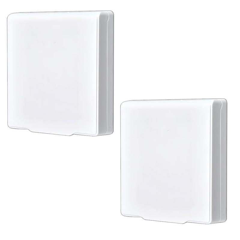 防水コンセントカバー スイッチ防水ボックス スイッチ保護カバー 2個セット取り付け簡単 自己粘着性 防水 バスルーム バルコニー ホワイト
