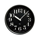レムノス リキ スチール クロック 電波時計 黒 ブラック WR08-25 BK RIKI STEEL CLOCK(3)