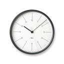 レムノス 電波時計 アナログ リキスチールクロック スチール RIKI STEEL CLOCK ホワイト WR24-10 WH Lemnos