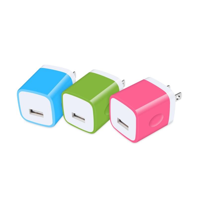 USB電源アダプタ usbコンセント 【3個セット-1USBポート】 USB充電器 iPhone充電器 携帯充電器 充電アダプタ Android充電器 アンドロイド充電器 スマホ急速充電 コンパクト iPhone 15/14/13/12/11/ Xシリー