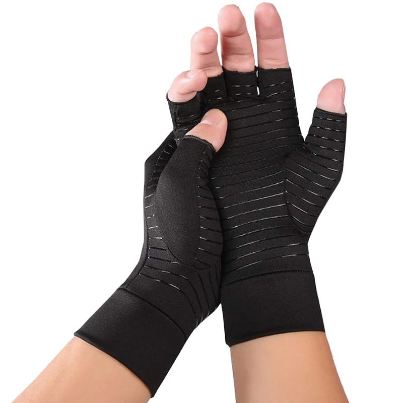 LEX STANDARD(レックス スタンダード) メンズ 手袋 指なし グローブ パソコン PC 着圧 サポーター タブレット GT005