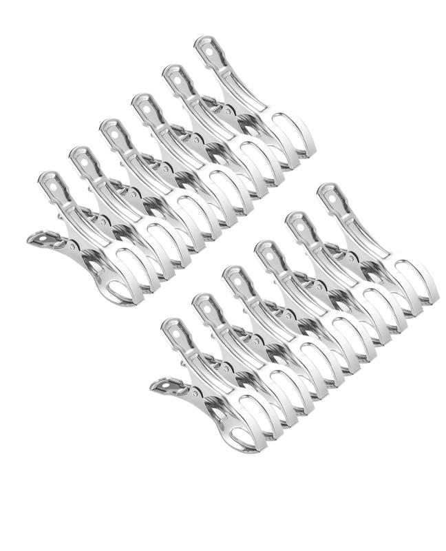 Kayuuhin 洗濯ばさみ 洗濯バサミ ステンレス 強力 大口サイズ 防風 布団 竿ばさみ ピンチ 洗濯物干 ズボン ハンガー クリップ 錆に強い