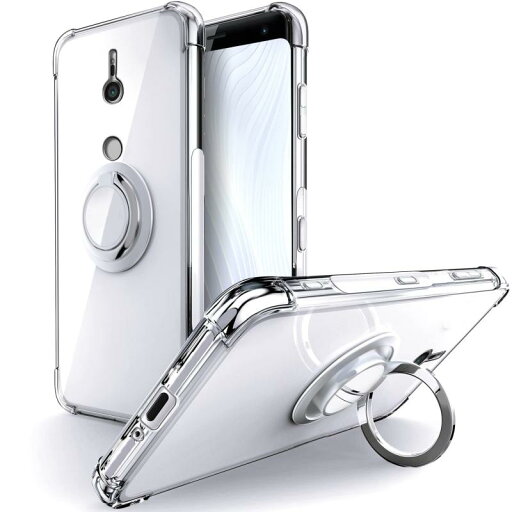 SHIELDS UP Xperia XZ3 用ケース SO-01L SOV39 ケース リング付き 耐衝撃 すり傷防止『四隅がエアクッション構造』スタンド機能 軽量 薄型 透明 TPU ソフト ケース エクスペリア XZ3 カバー -クリア SHIELDS UP Xperia XZ3 用ケース SO-01L SOV39 ケース リング付き 耐衝撃 すり傷防止『四隅がエアクッション構造』スタンド機能 軽量 薄型 透明 TPU ソフト ケース エクスペリア XZ3 カバー -クリア