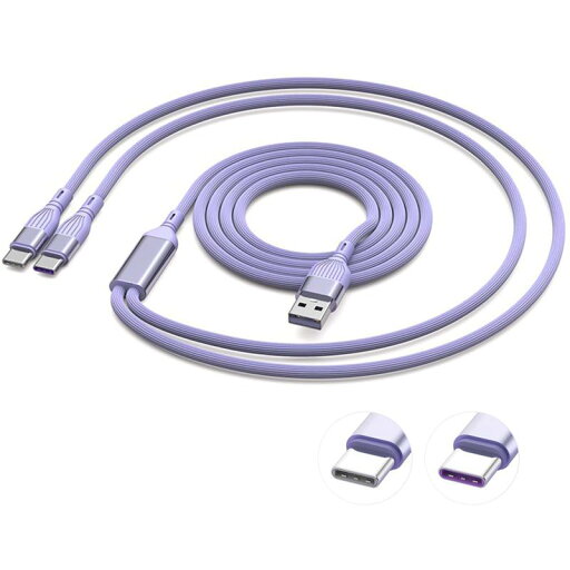 USB タイプc 充電 ケーブル 2in1 66W/6A 急速充電ケーブル データ転送 Y字 Type A to Type C 二股 2台同時充電 シリコン製 柔らかい 絡まない 断線防止 iPhone 16シリーズ/iPhone 15シリーズ/Mac USB タイプc 充電 ケーブル 2in1 66W/6A 急速充電ケーブル データ転送 Y字 Type A to Type C 二股 2台同時充電 シリコン製 柔らかい 絡まない 断線防止 iPhone 16シリーズ/iPhone 15シリーズ/Mac