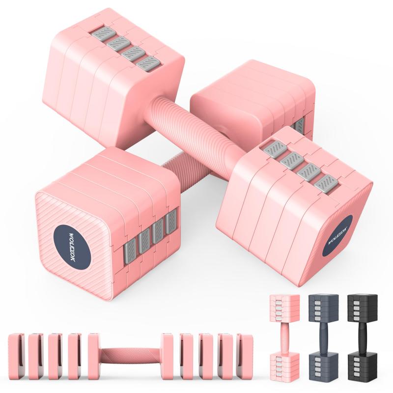 ダンベル 可変式 【重さ調節可能・鋳鉄アレイ】 1kg〜10kg 可変式ダンベル 10kg 2個セット ダンベル 5k..