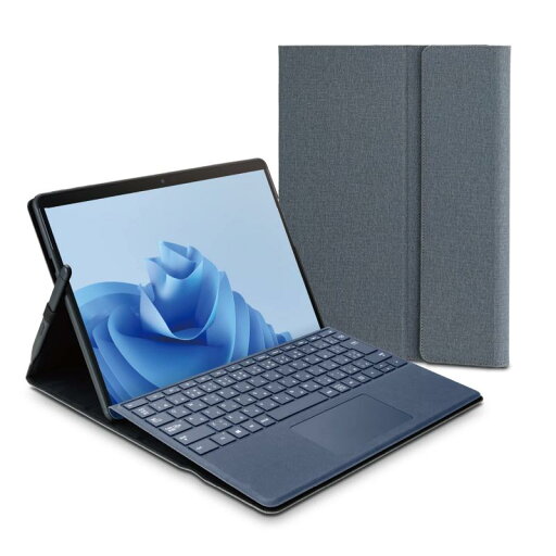エレコム Surface ProX/8/9/9 With 5G/10/11世代 ソフトレザーケース 専用保護カバー フリーアングル タッチペン収納 キーボード対応 エレコム Surface ProX/8/9/9 With 5G/10/11世代 ソフトレザーケース 専用保護カバー フリーアングル タッチペン収納 キーボード対応