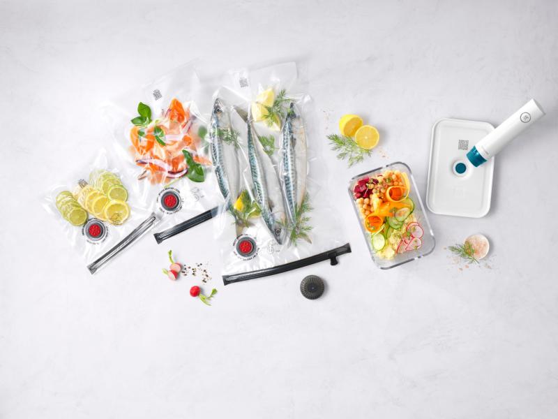 ZWILLING ツヴィリング 「 フレッシュ & セーブ 真空パック機 ラメール スターター7点セット ガラスコンテナ L 付属 」真空 ポンプ 密閉 耐熱ガラス 保存容器 コンテナ パック 【日本正規販(3)