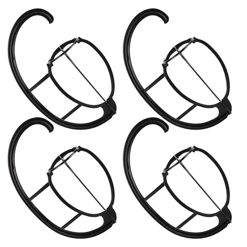 4個セット ウィッグスタンド ウィッグハンガー 小物ハンガー 組み立て式 型崩れ防止 帽子スタンド 吊るして 簡単お手入れ ロングウイッグ用ウィッグスタンド