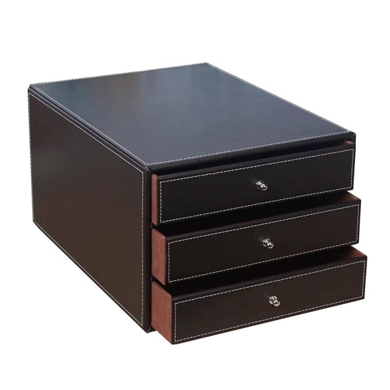 Artispro レターケース a4 木製 おしゃれ 浅型3段 書類整理 書類トレー 引き出し 縦