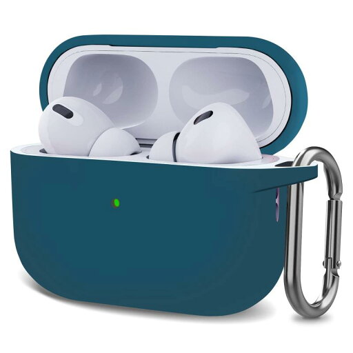 AirPods Pro2 ケース (2022)用 AirPods Pro 第2世代 ケース シリコン保護ケース カラビナ付き 液状シリコンケース 耐衝撃 三重層保護LED可視 ワイヤレス充電対応 AirPods Pro2 ケース (2022)用 AirPods Pro 第2世代 ケース シリコン保護ケース カラビナ付き 液状シリコンケース 耐衝撃 三重層保護LED可視 ワイヤレス充電対応