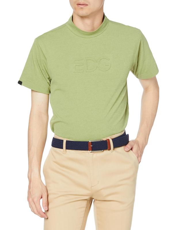 [エドウィン] ゴルフシャツ GOLF 3D エンボス モックネックTシャツ 半袖 ゴルフウェア EDG517 メンズ