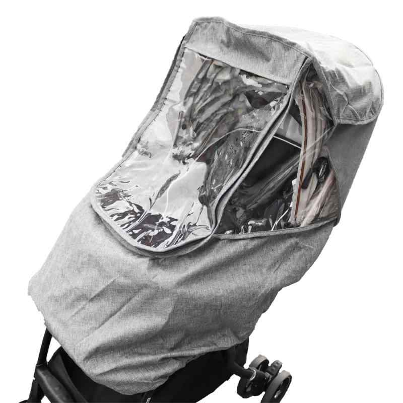 ベビーカー用 レインカバー 雨よけ 防水加工 梅雨対策 防寒 雨 花粉 ほこり 防止 取り付け簡単 子ども ..