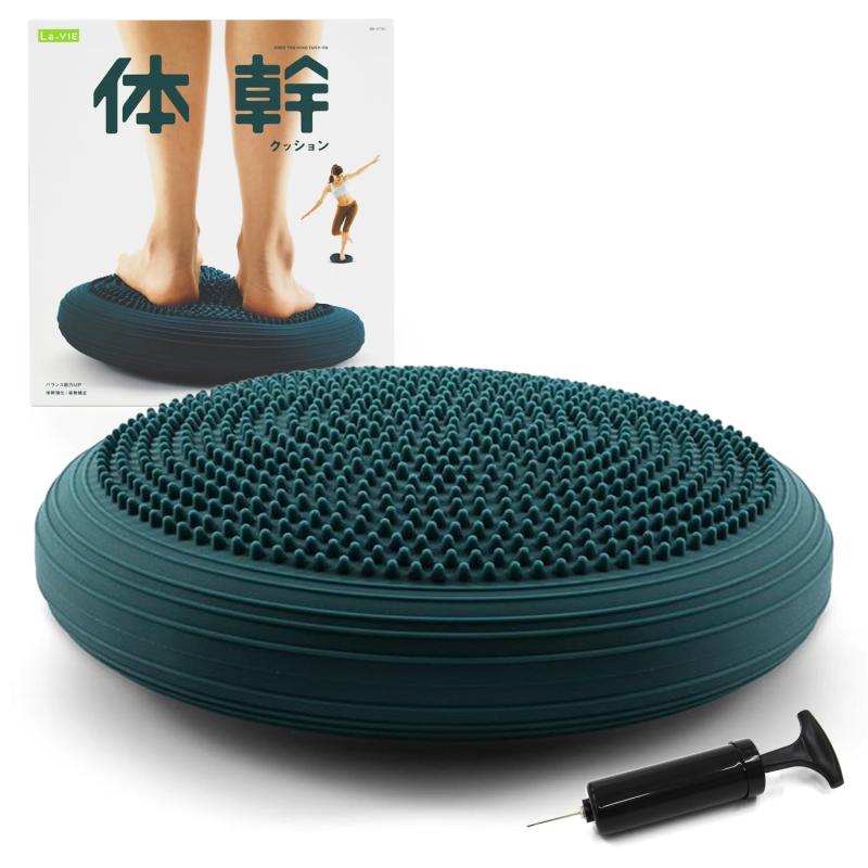 La-VIE(ラヴィ) バランスディスク 体幹クッション 空気入れ付き 椅子 3B-4734【メーカー純正品】