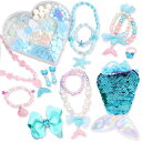 K.C&Ace ビーズ おもちゃ 女の子 ビーズ キット ビーズアクセサリー 500個セット 【完成品アクセサリーと収納袋セット・日本語取り扱い説明書付き】 ユニコーン マーメイド メイキングト(3)