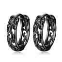 ピアス ドラゴン 龍 竜 両耳用 ブラック アクセサリー リングタイプ アクセサリー ジュエリー ジュエル jewel レゲエ クラブ CLUB メンズ 男女兼...