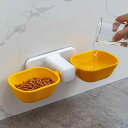 猫食器 壁に掛け 食べやすい 猫ボウル 餌入れ 猫犬通用 安定 高さ自由に決定 調節可能 台座付き 穴あけ不要 フック付き 日本語説明書 樹脂材質 ボウル2個の...