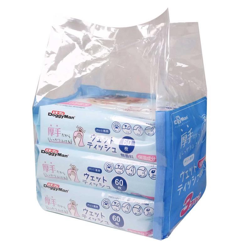 ドギーマン ペット専用ウェットティッシュ 保湿成分プラス