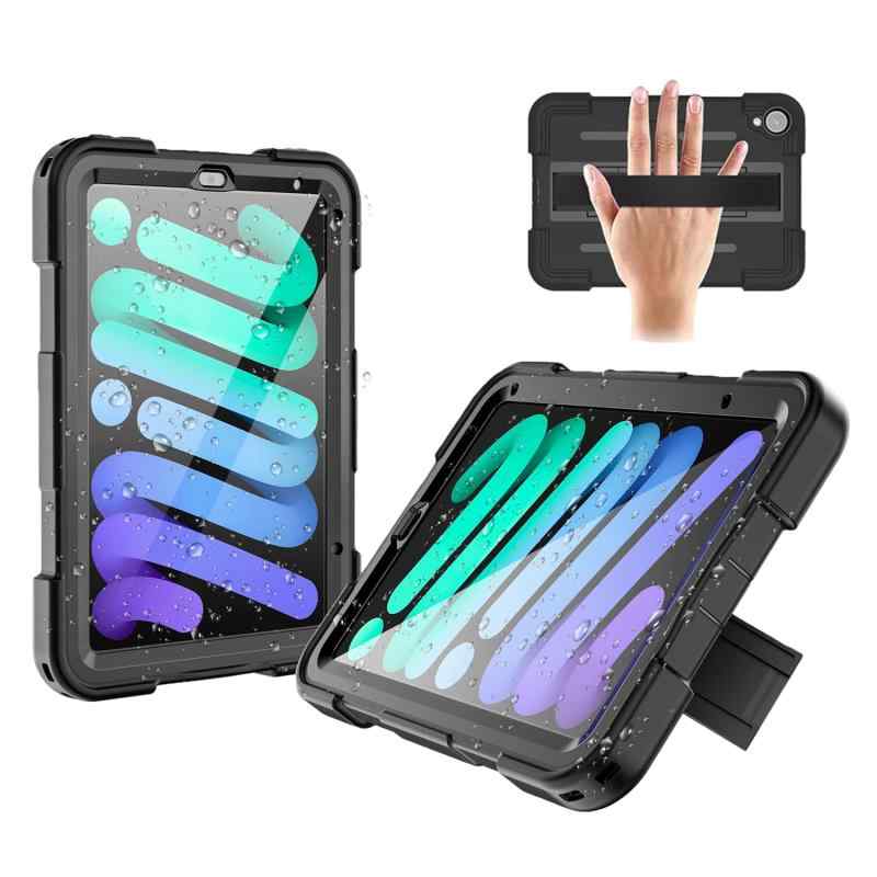 iPad 防水ケース 防水ケース アイパッドカバ IP68防水規格 軽量 型 耐衝撃 水場 全面保護 安心感 スタンド機能 ストラップ付き アウトドア お風呂 キッチン 水場 作業場等にも活躍 アイパッド