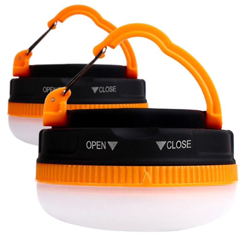 Wanda-b 乾電池式 LED ランタン 懐中電灯 携帯 テント ライト 3 段階 調光 軽量 便利 防水 キャンプ 必..