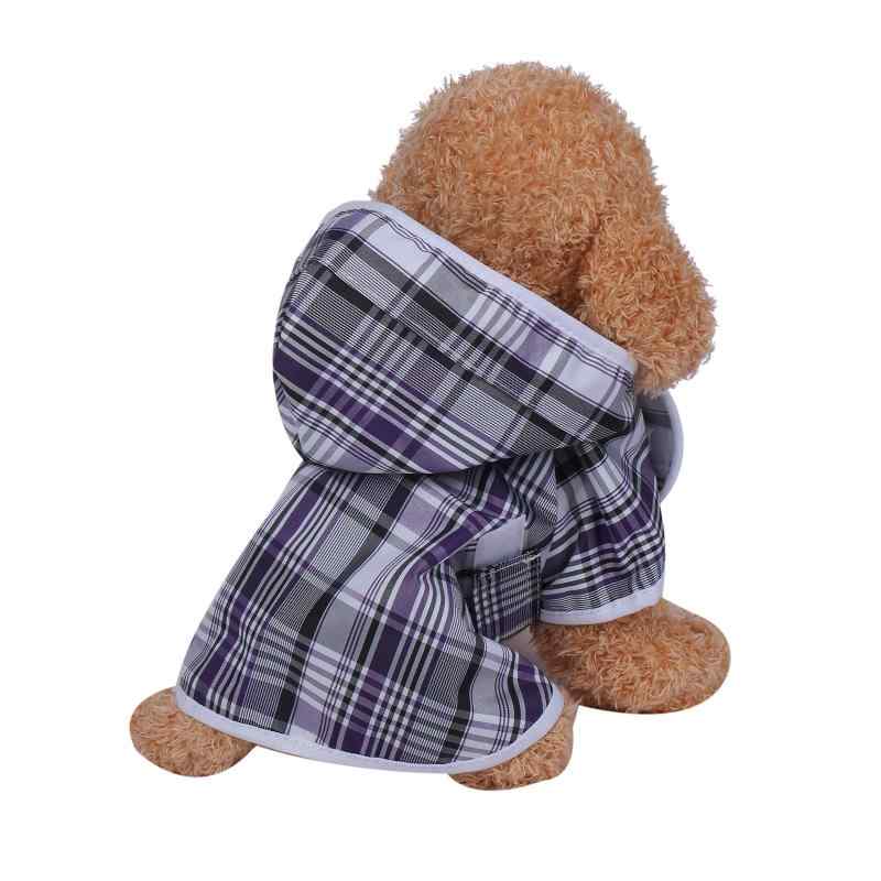 Macks.i(マックス・アイ) 犬用 レインコート ドッグウェア 犬服 犬 猫 防水 着脱簡単 チェック柄 マジ..