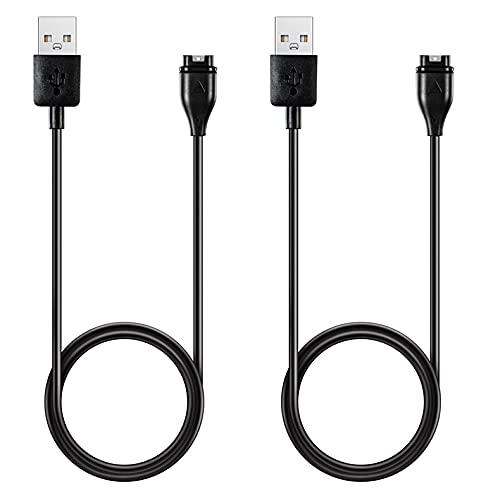 [TS.CORP] ガーミン 充電ケーブル 1m 2本 チャージングケーブル Garmin Fenix 6 6S 6X, Fenix 5 5S 5X Plus, Vivoactive 3 4 4S, Vivosport, Instinct, ForeAt