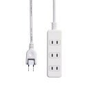 エレコム(ELECOM) 電源タップ 配線しやすい180°スイングプラグ 4個口 3m ホワイト T-S02-2430WH