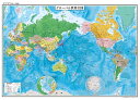 北海道mono商会 世界地図 ポスター(サイズ:1080×772) 国別色分け 行政図 2023年 地図 マップ