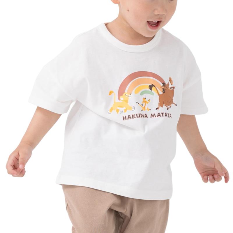 ライオンキング 半袖 Tシャツ キッズ ワイド 子供服 ベビー服 男の子 女の子 Disney 夏服 90 100 110 120 130 140cm