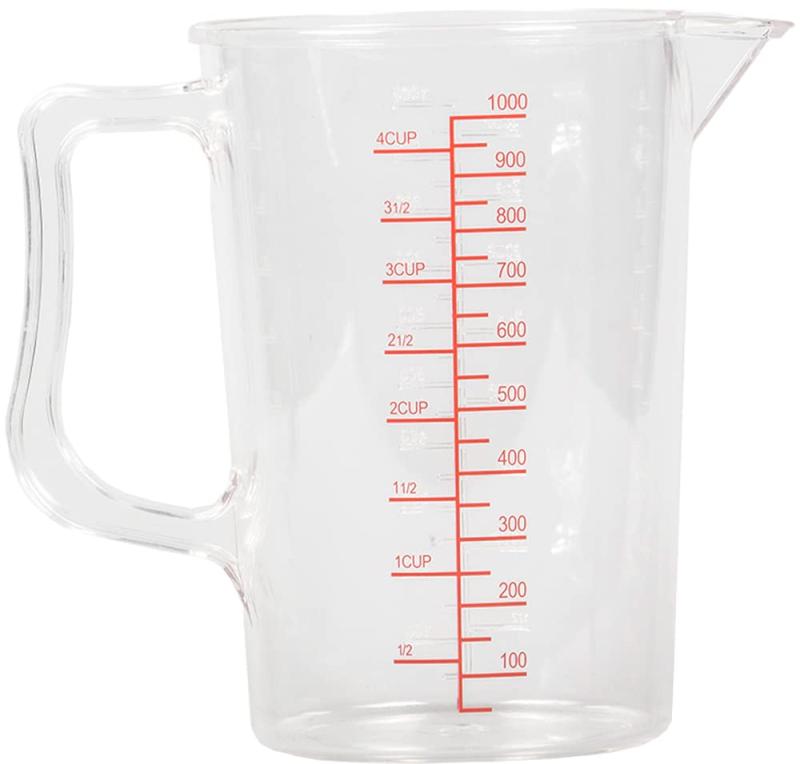 三能ジャパン食品器具 三能ジャパン 食品器具 計量カップ 目盛りレッド 1000ml SN4708
