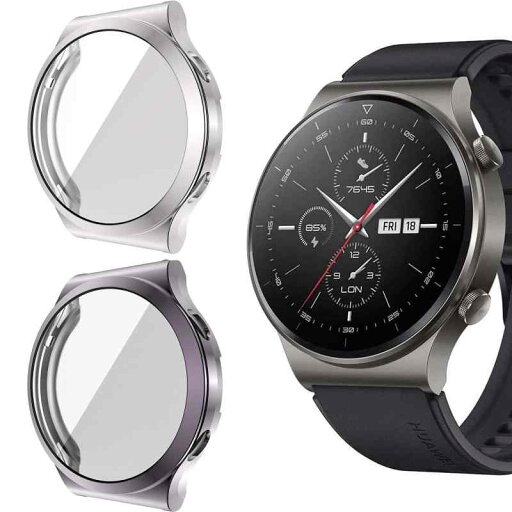 Lamshaw for HUAWEI Watch GT2 Pro ケース, TPU メッキ スクリーンカバー 全面保護バンパー シェル 脱着簡単 耐衝撃性 フィットビット 対応 HUAWEI Watch GT2 Pro スマートウォッチ Lamshaw for HUAWEI Watch GT2 Pro ケース, TPU メッキ スクリーンカバー 全面保護バンパー シェル 脱着簡単 耐衝撃性 フィットビット 対応 HUAWEI Watch GT2 Pro スマートウォッチ