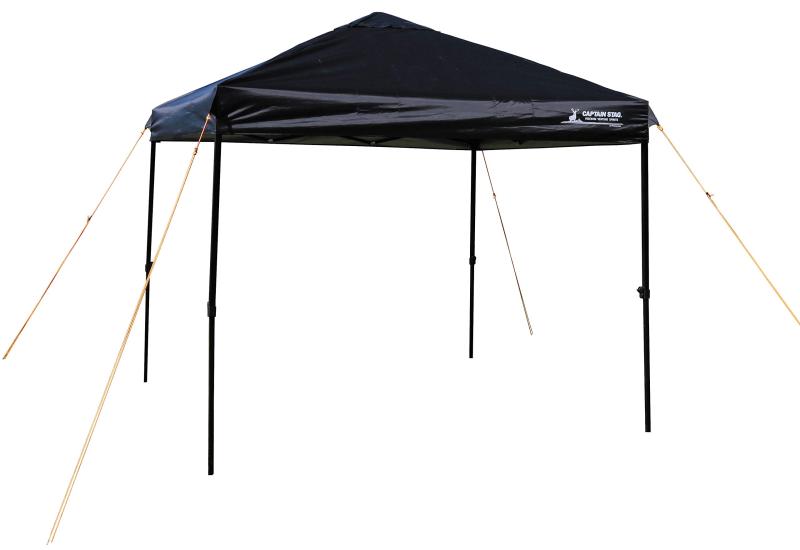 キャプテンスタッグ テント タープ サンシェルター 【4-6人用/UVカット/キャスターバッグ付属】 クイックシェード 250×250cm UV-S