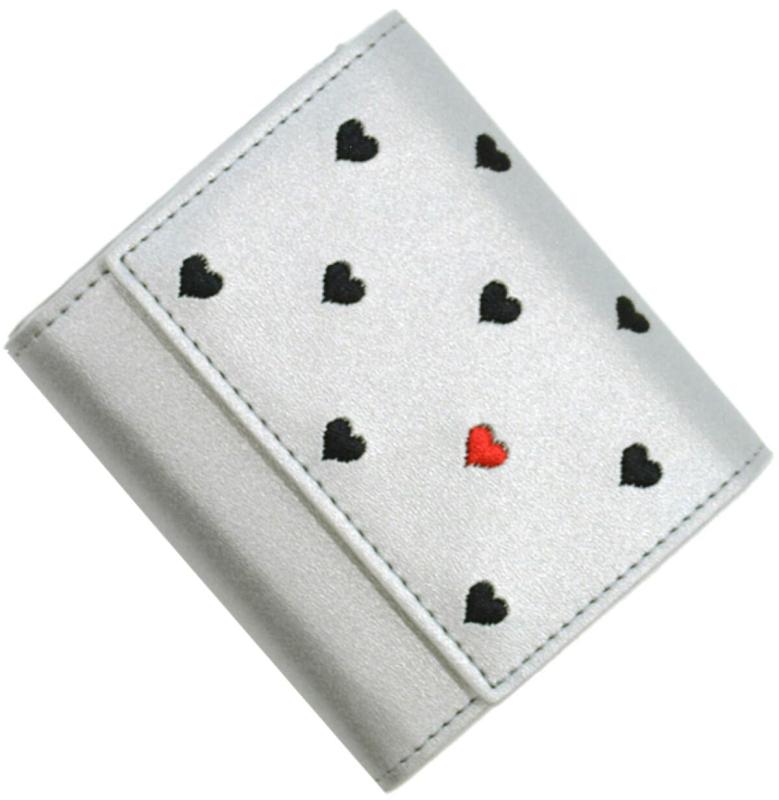 [アルトローズ] ハート 三つ折り財布 ミニ財布 小さい カード ボックスコイン お札入れ ラミー(3)