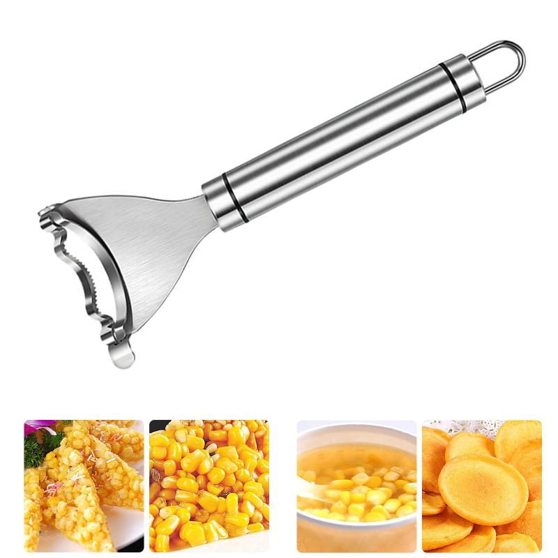 ステンレス鋼のトウモロコシかんな トウモロコシの皮むきツール トウモロコシの穂軸の皮むきツール ト..