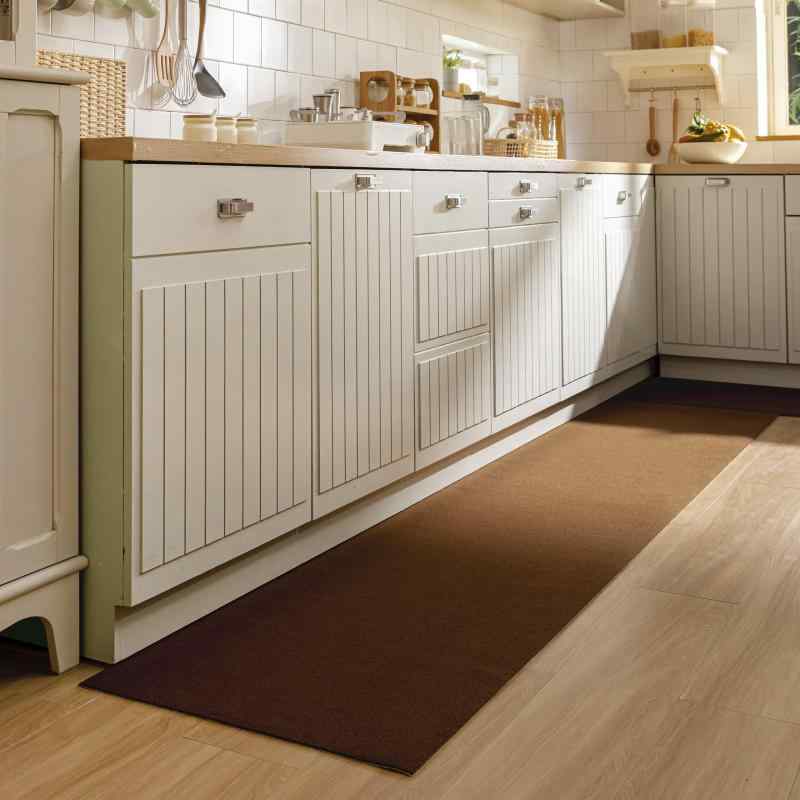 SHIEN 廊下敷き キッチンマット 玄関マット ペットシート マルチロールカーペット 吸着シート 厚み4mm ずれない カットOK 床保護 キズ防止 滑り止め 床暖房対応 騒音対策 犬 猫 介護用