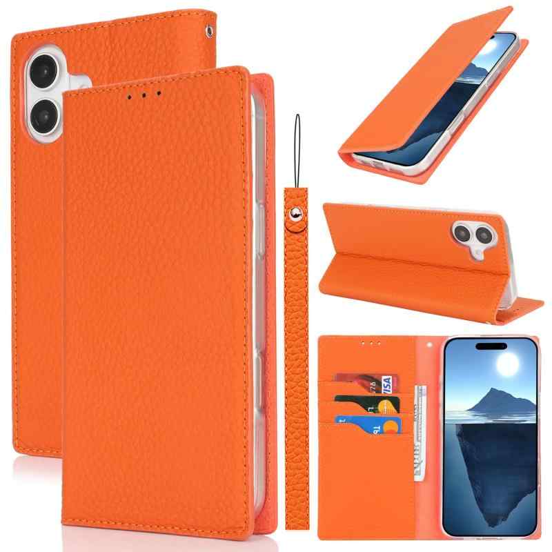 Litchi pattern case for iPhone 16