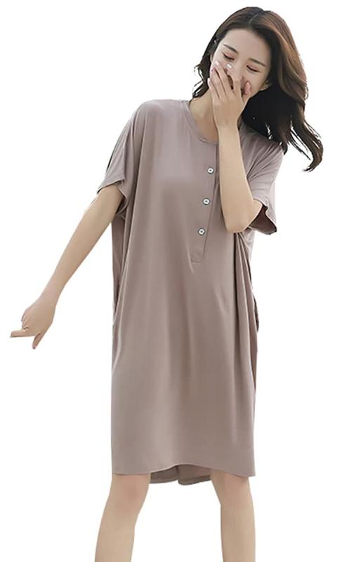 [TRTRO] ネグリジェ レディース 部屋着 ワンピース パジャマ ナイトガウン ルームワンピース ホームウ..