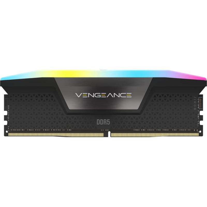Corsair DDR5 デスクトップPC用メモリ 32GB(16GBx2) UDIMM XMP 3.0 VENGEANCE RGB Black 1.45V