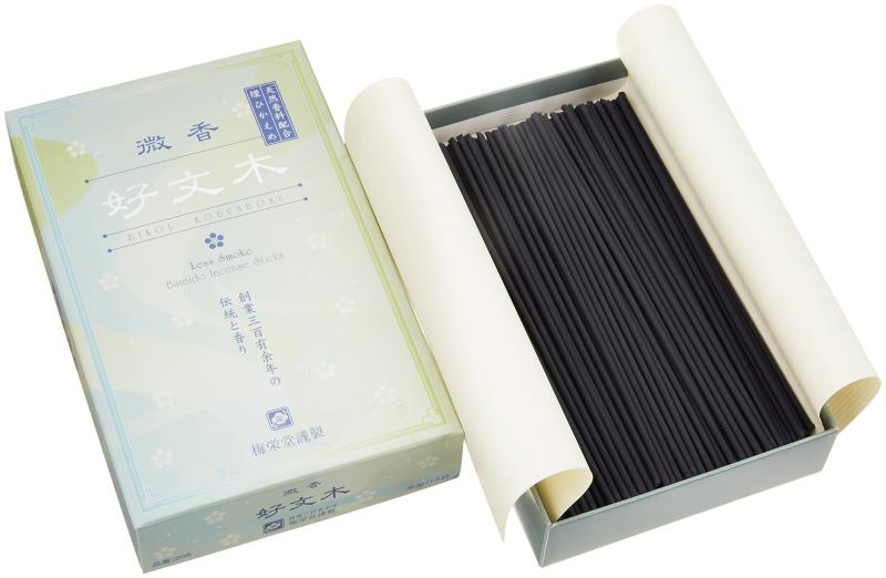 楽天PON卓ショップ梅栄堂のお線香 微香好文木 短寸平型バラ詰 微煙