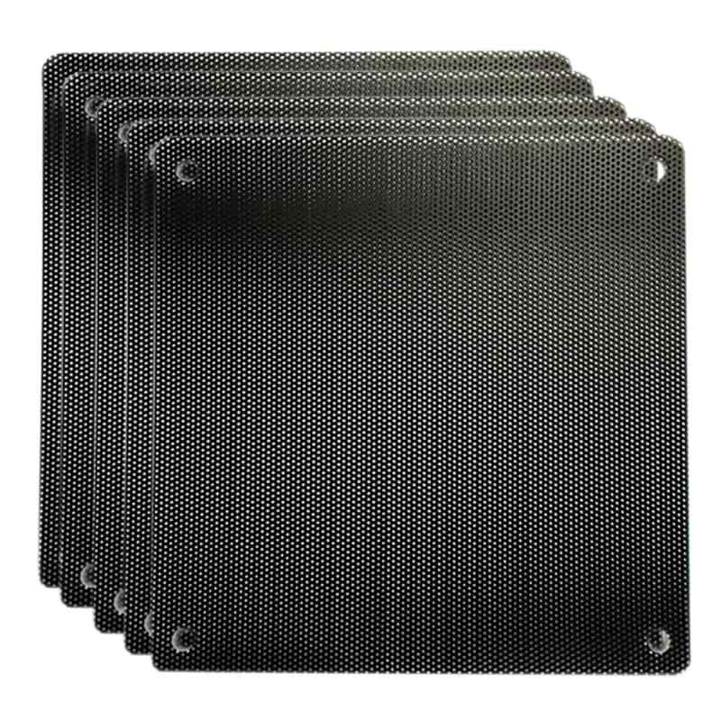 PCケースファン防塵フィルター プラスチック素材 14cm x 14cm メッシュ ファン フィルター 材質PVCプラスチックで洗って繰り返し使える 【5/10枚入り】