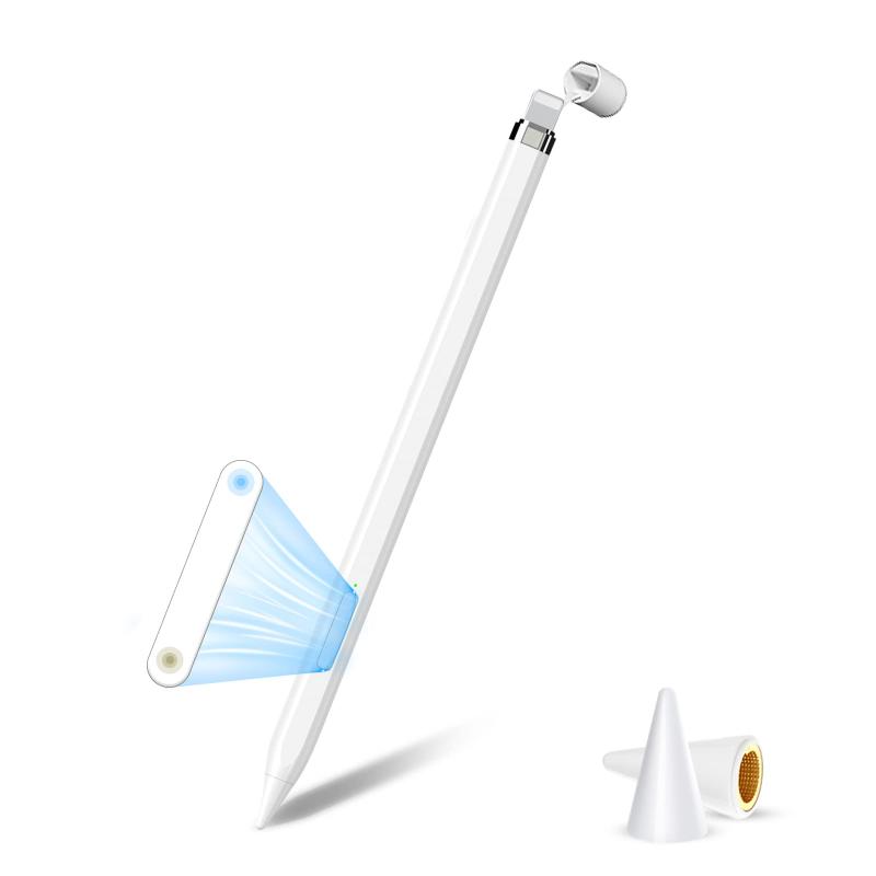 MoSpace タッチペン 超高感度 極細 iPhone/iPad充電可能 軽量 耐摩 傾き感知/誤作動防止/磁気吸着機能対応 スタイラスペン 2018年以降iPad Pro/Air/Mini対応