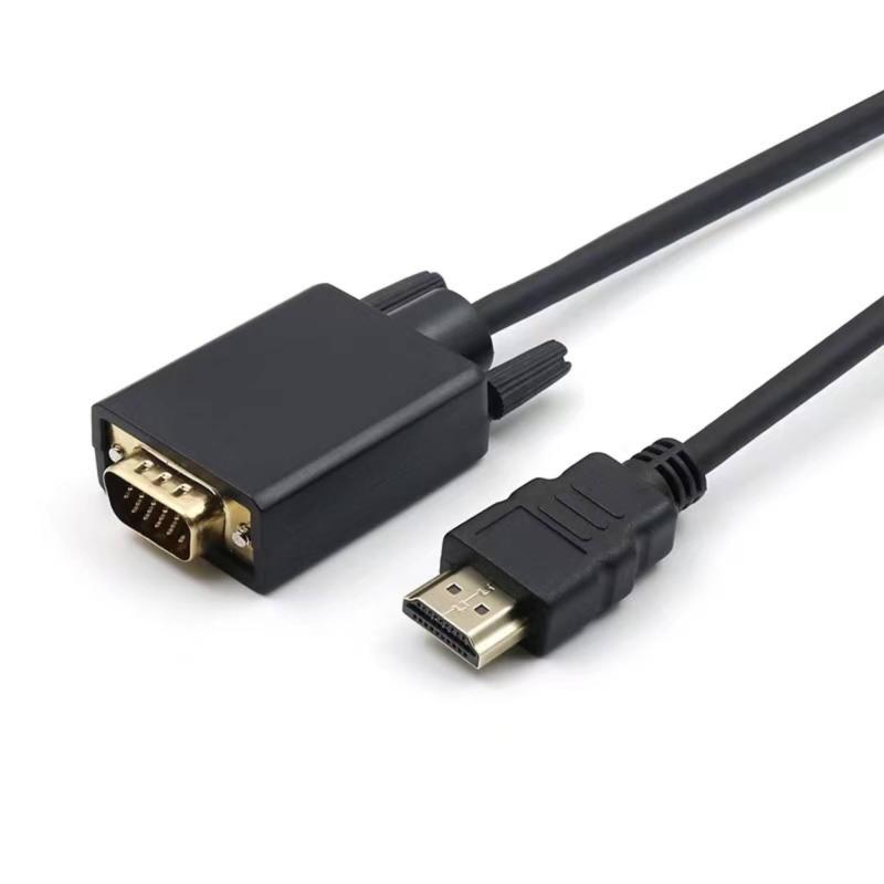 HDMI→VGA 変換ケーブル HDMI to VGA HDMI入力 VGA出力 HDMIオス VGAオス 1080P 対応 [並行輸入品]